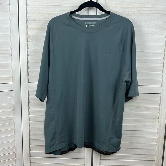Coolibar Hightide Short Sleeve Swim Shirt Tee XL - Picture 1 of 11